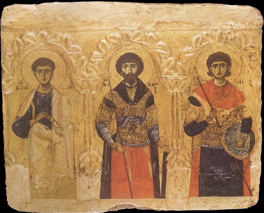 The Apostle Phillip and the Saints Theodore and Demetrius